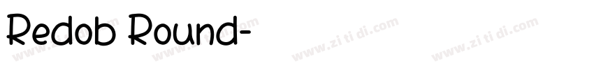Redob Round字体转换